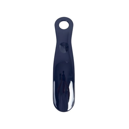 

(Blue) 1PC Professional Shoehorn Plastic Shoe Horn Spoon Shape Shoehorn Shoe Lifter Tools Flexible Sturdy Slips Lazy Shoe Helper