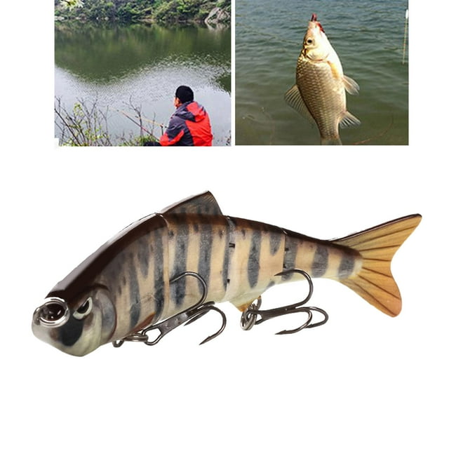 Cebo para lubina perfecl Multi articulado Top-Wasser Trucha swimbait Hard Crank