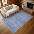 thumbnail image 7 of Addison Rugs Mayfield Premium Machine Washable Transitional Stripes Denim Rectangle Rug, 9' X 12' Machine Washable Transitional Stripes Denim Oversized Sherpa Throw Blanket, 7 of 7