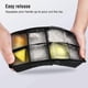 thumbnail image 3 of Silicone Ice Cube Trays 2-Pack, 8 Large Square Cubes per Tray for Whiskey, Cocktails, Soups, 3 of 5