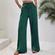 thumbnail image 5 of Pantalones casuales de pierna ancha con trapeador de color sólido versátiles de primavera y verano para mujer europea y americana, 5 of 6
