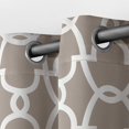 thumbnail image 3 of Exclusive Home Panneau de Rideau Occultant Thermique à Illets en Satin, Taupe, 52x96, 2 Pcs, 3 of 5