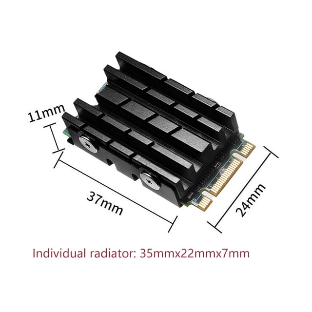 M.2 Solid Disk Drive Radiator M.2 NVME 2230/2280/2242 SSD Heatsink SSD Heat Dissipation Pad Aluminum SSD Cooler Radiator 2242
