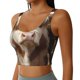 thumbnail image 2 of Balery Cow With Butterflies Sujetadores deportivos con espalda cruzada para mujer, acolchados, sin costuras, de alto impacto, ideales para yoga, gimnasio, entrenamiento y fitness.-Large, 2 of 8