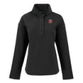 thumbnail image 2 of Women's Cutter & Buck  Black Tampa Bay Buccaneers Hunts Point Eco Half-Snap Sweatshirt, 2 of 3