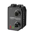 thumbnail image 1 of Amplificador de micrófono CoMica LINKFLEX AD3 Dos canales XLR / 3.5mm / 6.35mm-3.5mm Mezclador / Adaptador / Interfaz de preamplificador de audio para cámaras DSLR y teléfonos inteligentes de 3.5mm, 1 of 7