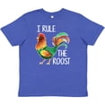 thumbnail image 3 of Inktastic Farmer I Rule The Roost Rooster Youth T-Shirt, 3 of 5