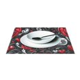thumbnail image 3 of Ryvnso 1 Piece Placemats Valentines Hearts Flowers Dining Mats Heat-Resistant Non-Slip Washable Table Mat, 3 of 8
