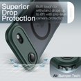 thumbnail image 5 of JETech Magnetic Case for iPhone Air, Slim Cover with Built-in Camera Control Button (Dark Green), 5 of 7