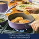 thumbnail image 3 of Rachael Ray Cucina - Batería de cocina antiadherente, porcelana dura, 12 piezas, Morado, 3 of 5