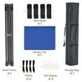 thumbnail image 4 of Dozzle Instant Pop Up Canopy Tent 10x10 Feet - Heavy Duty Waterproof Outdoor Canopy with Sand Bags, Carrying Case for Parties, Camping, Beach & Backyard Shade，Blue, 4 of 6