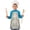 Tractor and Sheep, variant on Tractor and Trailers Cream Pattern Teens Aprons, Adjustable Neck Strap, Toddler & Teens Aprons for Cooking & Baking, 19x23.6 Inches
