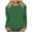 Green, variant on WREESH Womens Fashion T-Shirts Solid Color Comfortable Round-Neck Long Sleeve Casual T-Shirt Blouse Pullover Coffee