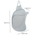 thumbnail image 3 of Bolsa colgante para ropa | Organizador de almacenamiento transpirable de malla para lavandería, armario, baño, dormitorio, viaje, camping | Nylon | Gran capacidad | Gris/Blanco | 15.7x11.8x7 in | 1, 3 of 8