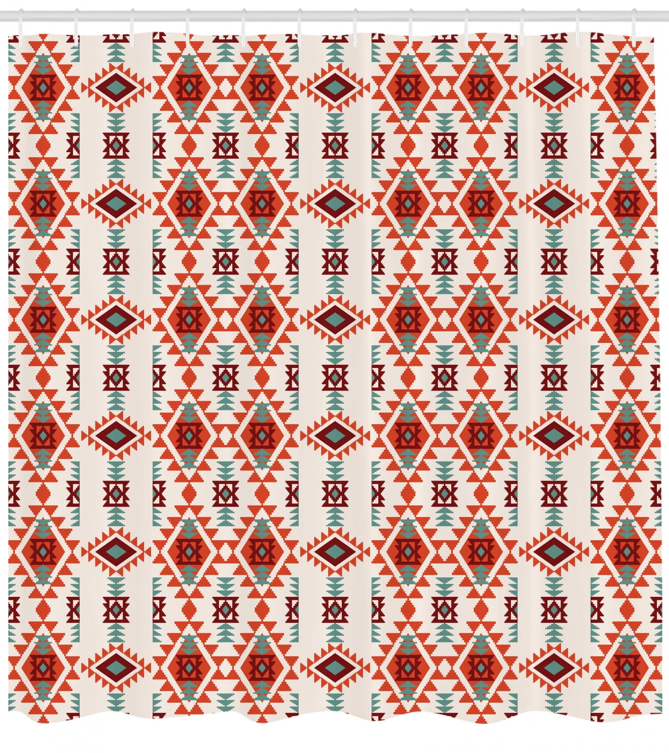 Ambesonne Southwestern Shower Curtain Ethnic Pattern Design From Ancient Aztec Culture With Indigenous Zigzag Motifs Cloth Fabric Bathroom Decor Set With Hooks 75 Inches Long Multicolor Sc 63055 Long Shower Curtain Sets