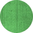 thumbnail image 1 of Ahgly Company Indoor Round Abstract Emerald Green Contemporary Area Rugs, 5' Round, 1 of 4