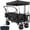Black, variant on Tcbosik Foldable Collapsible Wagon w/Removable Canopy, Garden Cart with Cooler Bag and Brake, Adjustable Handle and All Terrain Wheels, Utility Storage Cart for Outdoor Shopping Fishing, Black