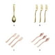 thumbnail image 3 of Ounissouiy 24 unids/set juego de cucharas ligeras y portátiles para almacenamiento conveniente utensilios de cocina cubiertos cubiertos cucharas Mostrada cuchara de oro 9.8CM, 3 of 6