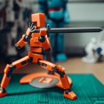 thumbnail image 2 of Multi-Jointed Movable Shapeshift Robot Lucky 13 3D Printed Toys 5.5 Inch Mannequin Dummy Figure Finished Assembly For Kids Gifts, 2 of 7