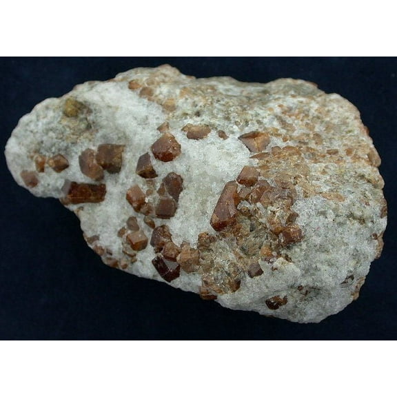 Hessonite Garnet Crystal Cluster Specimen Gemstone Gem #1 RARE