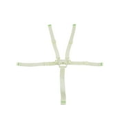 Replacement Part for Fisher-Price Spacesaver Highchair - Fits Many Models 5 Point White Strap Waist, Crotch and Shoulder
