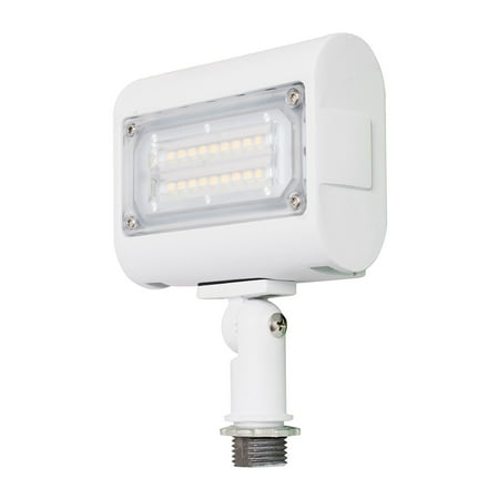 

Westgate LED Flood Light W/ Knuckle Mounting Up to 110 Lumens/Watt 12-277V 104° Beam Angle 70 000 HR Lifespan- White (15W 5000K White)