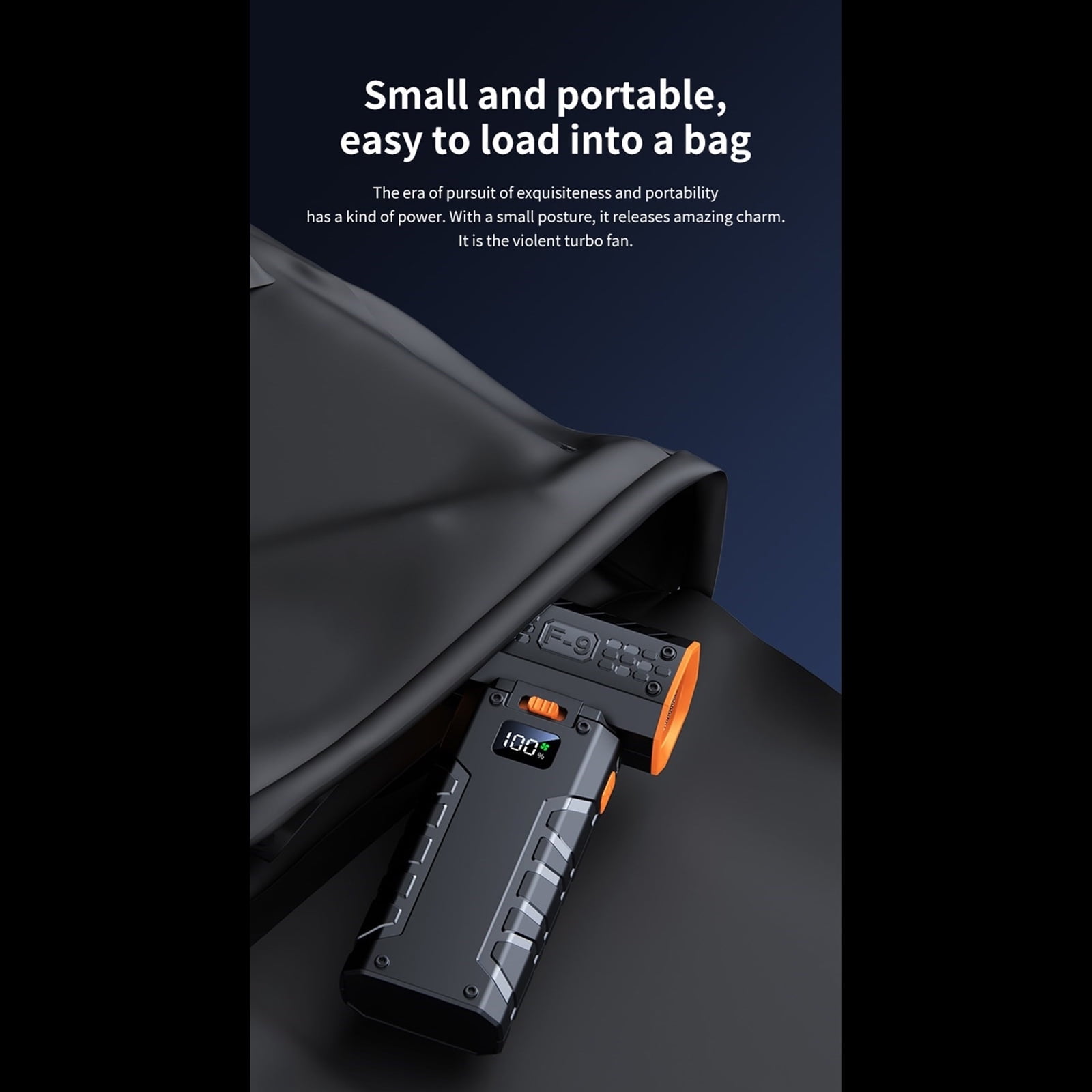 Digital Display Handheld Cordless Blower 130000RPM Air Duster with LED Light Weight Dust Blower for Outdoor Snow Use