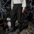 thumbnail image 3 of Cmfcve Mens Medieval Pirate Pants Renaissance Viking Knicker Cotton Gothic Costume Trousers, 3 of 5