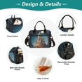 thumbnail image 3 of Medium Cooler Bag Lunch Bag Portable Meal Bag Work Meal Bag Outdoor Meal Bag Travel Meal Bag Picnic Meal Bag Going Out Meal Bag Watercolor Castle, 3 of 6