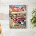 thumbnail image 2 of Be My Valentine's Golden Retriever Truck Full of Love Flower Balloon Vertical Matte Canvas Poster Goldens Dog Lover Gifts Idea Wall Art Home Decor - 02029, 2 of 5