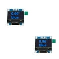 thumbnail image 2 of Inteprter Pantalla LCD OLED de 0,96 pulgadas, amplio rango de voltaje, módulo de pantalla de 4 pines, placa de desarrollo, componente de Azul 2piezas, 2 of 6