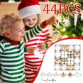 thumbnail image 5 of NWOKYZGH 44pcs Christmas Ball Ornaments, Christmas Ball Ornaments Set for Christmas, Holiday, Wreath & Party Decorations, with Hanging Loop, 5 of 6