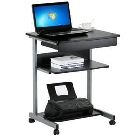 Ameriwood Home Sheldon Mobile Computer Desk Black Walmart Com
