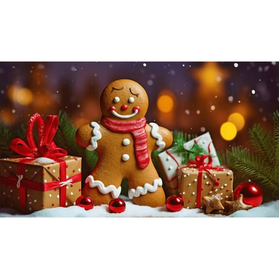 jigsaw puzzles 50 pieces for adults Christmas tree gifts Christmas dolls Challenging Puzzle Perfect for Game Nights - Finished Puzzle Size is 7.9'' x 5.9''