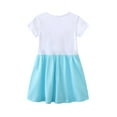 thumbnail image 3 of Emy Dola 2-7T Toddler Girls Cotton Dress Short Sleeve Cartoon Graphic A-Line Dresses for Little Kids - 1Pcs Butterfly, 3 of 7