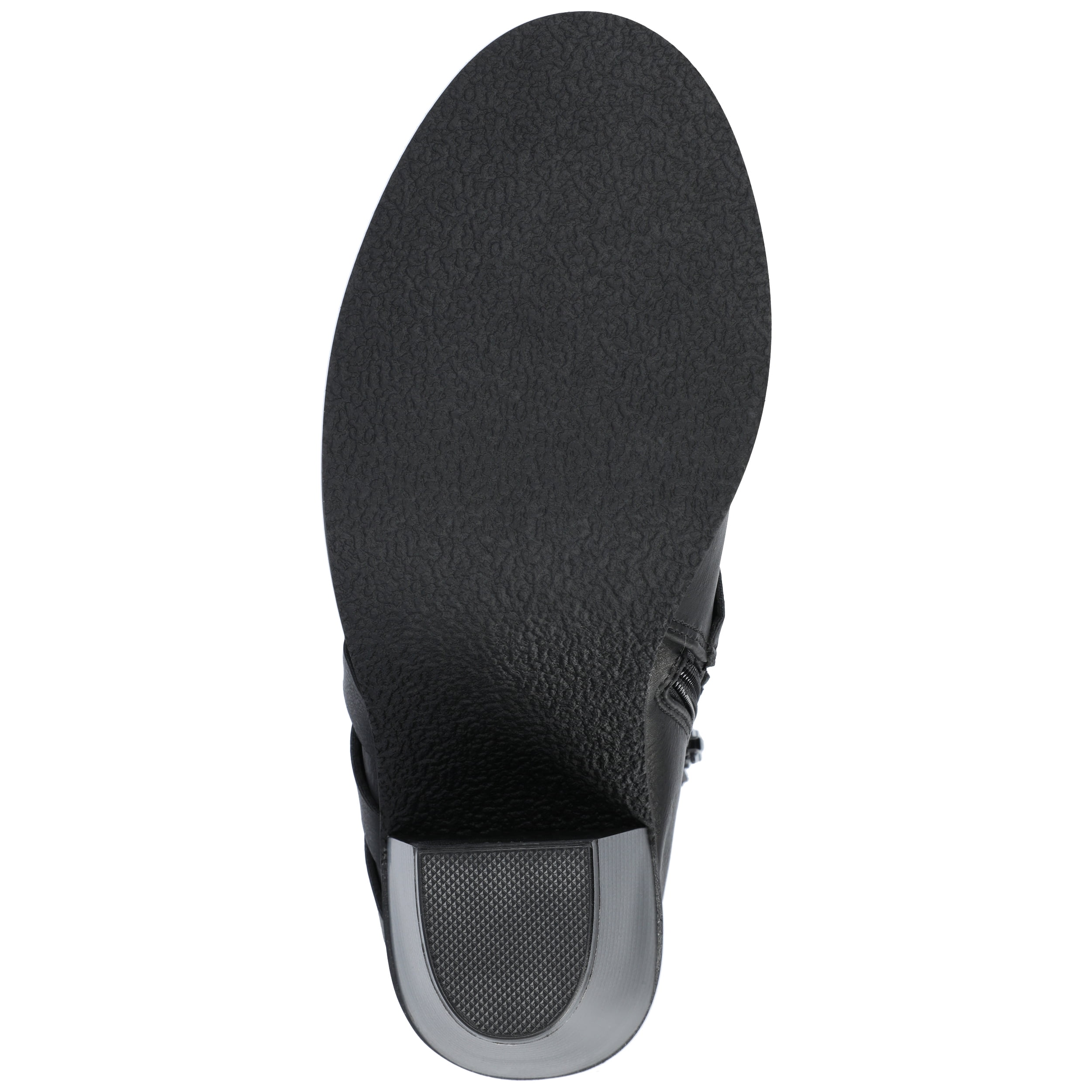 Journee Womens Strap Inside Zip Stacked Heel Booties, Widths Available