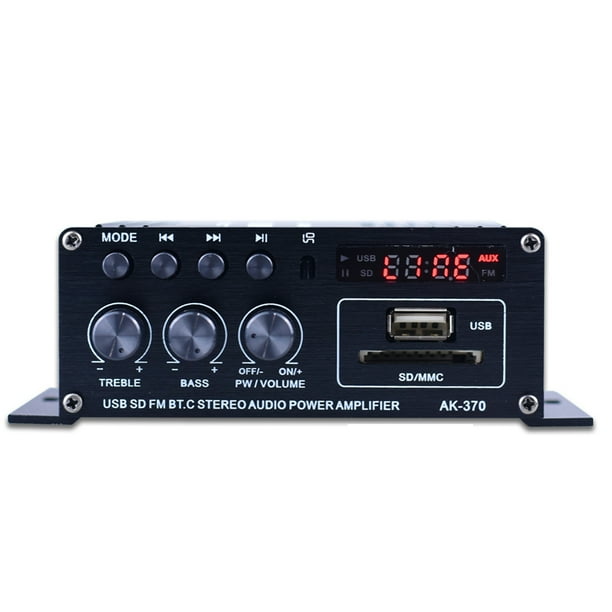 AK370 Mini amplificador de potencia de audio Amplificador de sonido portátil Amplificador de altavoz