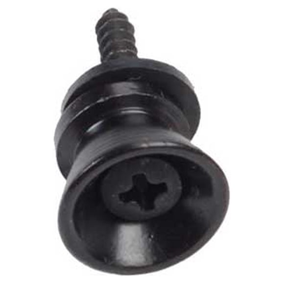 Botones de bloqueo de correa de guitarra Sonducket Paquete de 2 Negro