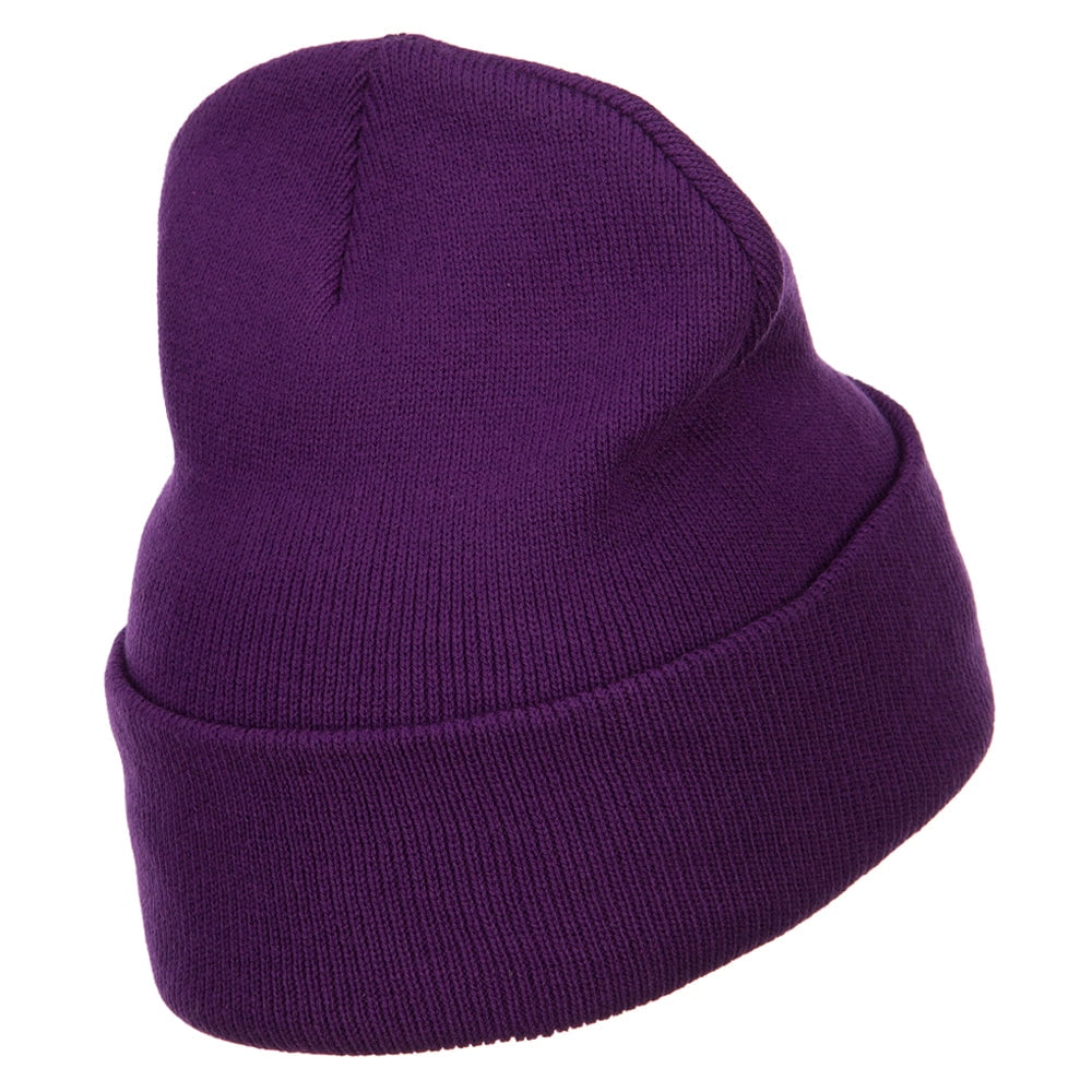 ハット +New Balance+ NBGDEFW802 Heavy Beanie PURPLE NBGDEFW802_75 Mario Luigi Wario Waluigi Embroidered Long Beanie - Purple