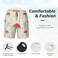 thumbnail image 5 of Fotbe Flat Mushrooms Men’s Swim Trunks Quick Dry Swim Shorts Board Shorts with Mesh Lining-X-Large, 5 of 9