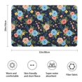 thumbnail image 3 of Pioneer Flower Floral Print Pattern Bathroom Rugs Mat, Non Slip Microfiber Bathroom Rug with Rubber Backing, Soft Mats for Bathroom Floor Tub Shower, 20"x32", 3 of 5