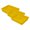 Yellow, variant on Romanoff Products Romanoff Stowaway Plastic 3" Letter Tray (No Lid) Orange Pack of 3 (ROM15109-3)