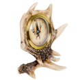 thumbnail image 2 of Slifka Sales Co. 8 Inch Deer Antler Tabletop Desk Clock, 2 of 4