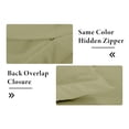 thumbnail image 6 of ROYALE LINENS Sage Green Duvet Cover Queen Size - Queen Duvet Cover Set - 3 Piece Double Brushed Queen Duvet Covers with Zipper Closure, 1 Duvet Cover 90x90 inches & 2 Pillow Shams (Queen, SageGreen), 6 of 8