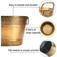thumbnail image 2 of 8L Ice Bucket for Parties:Galvanized Tub Beer Drink Cooling Bucket,Champagne Bucket Suitable for Parties, Picnics, Camping Wedding,Ice Bucket for Cocktail Bar,Galvanized Bucket for Freezer (Gold), 2 of 7