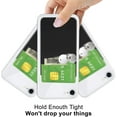 thumbnail image 3 of Phone Card Holder for Back of Phone, Stick On Silicone Credit Card Holder for iPhone Android, 3 of 5