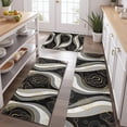 thumbnail image 2 of Black White Gold Marble Pattern Kitchen Rugs Sets Of 3,Kitchen Runner Rugs Non Skid Washable,Decorative Kitchen Floor Mats for Kitchen,Sink,Laundry,17"x30"+ 17"x47" + 17"x59", 2 of 6