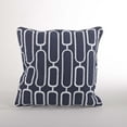 thumbnail image 2 of Saro Lifestyle Stitched Down Filled Throw Pillow Navy 12 x 18, 2 of 5