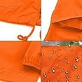 thumbnail image 5 of iHPH7 Outdoor Jacket Hooded Rain Coats for Women Softshell Jacket Women Hooded Jacket Women Zip Up Jacket Hiking Jacket Women Womens Raincoats Waterproof with Hood Orange XXL, 5 of 9