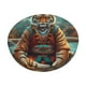 thumbnail image 1 of Balery Pond Meditating Tiger Fundas de asiento para taburete de bar redondo de tela de terciopelo ajustables que protegen de arañazos y manchas para sillas de 14 a 17 pulgadas.-13 inch, 1 of 7